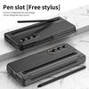 Luxury Black Stylus Pen Full Protection Case for Samsung Galaxy Z Fold 8 Ultra 5G Fold8 Fold7 Fold 7 6 5 4 3 Fold4 Fold6 Fold5