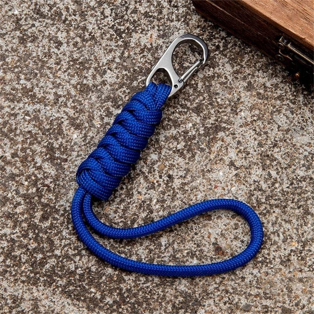 Snake Knot Umbrella Rope Keyring Handmade Braided Woven Keychain Paracord Keychain  Car Key Holder