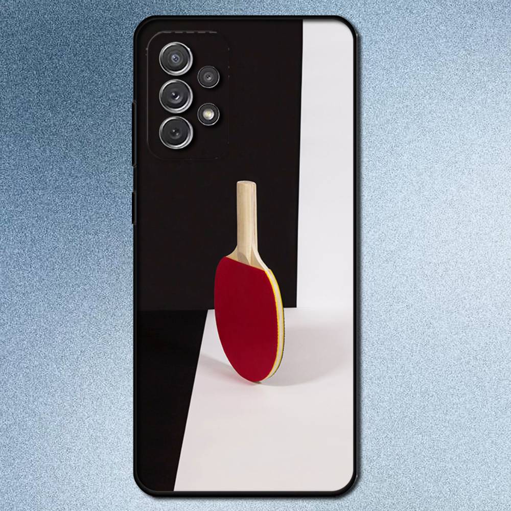 Table Tennis Rackets Phone Case For Samsung S25,S24,S21,S22,S23,S30,Ultra,S20,Plus,Fe,Lite,Note,10,9,5G Black Cover