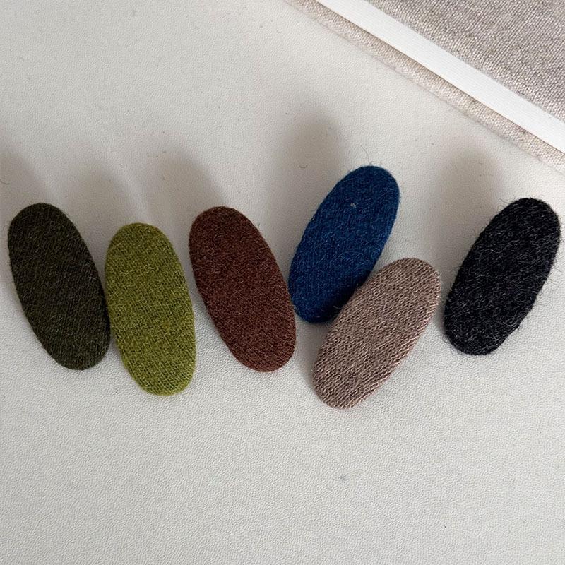 Popular Niche Design New BB Clip Fabric Autumn and Winter Hair Clip Top Broken Hair Flowing Sea Clips Back Simple Headpiece