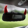 1pc Creative Rearview Mirror Cover, Cute Devil Horn Rearview Mirror Ornament, Interior Accessory
