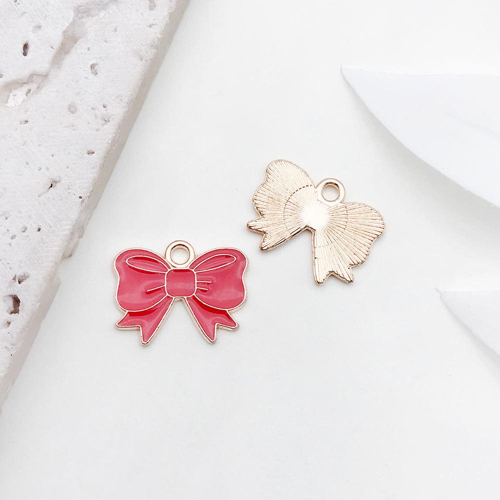 Red Cherry Blossom Oil Drop Keychain & Earrings Set: DIY Jewelry & Hair Accessories