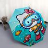 1pc Hello Kitty Underwater Adventure Umbrella with Plastic Handle,Suitable for All Seasons Home Travel Outdoor UmbrellaSanlio501