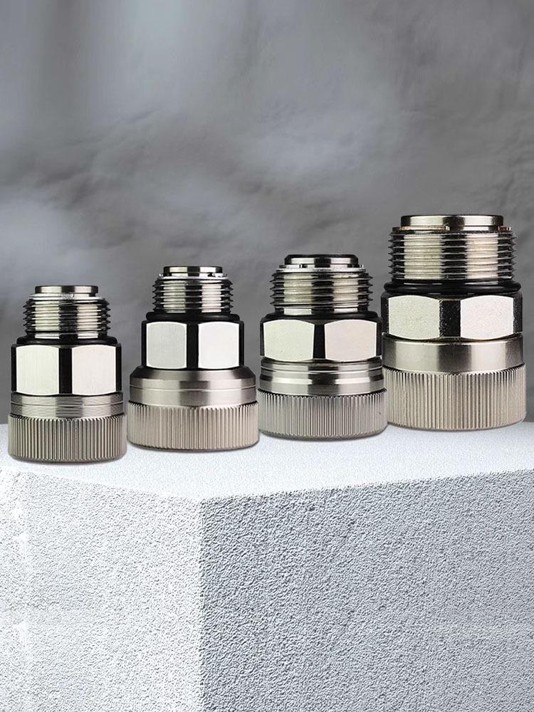 Złącze obrotowe 360° ze stali nierdzewnej i aluminium, pasuje do rur olejowych 1/2", 3/4", 1"