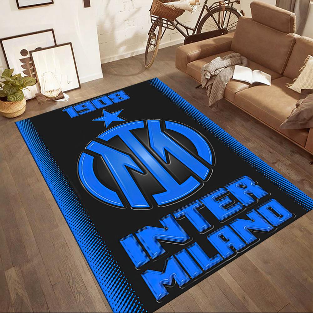 Inter Milan Floor Rug Office Rug Suitable For Hallway Dining Room Decorate Room Dormitory Antislip Carpet Office Home Decor