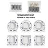 4pcs Anti-slip Toilet Seat Bumper Strong Buffer Adhesive Function Bidet Seat Bumpers Comfortable Toilet Lid Cushion