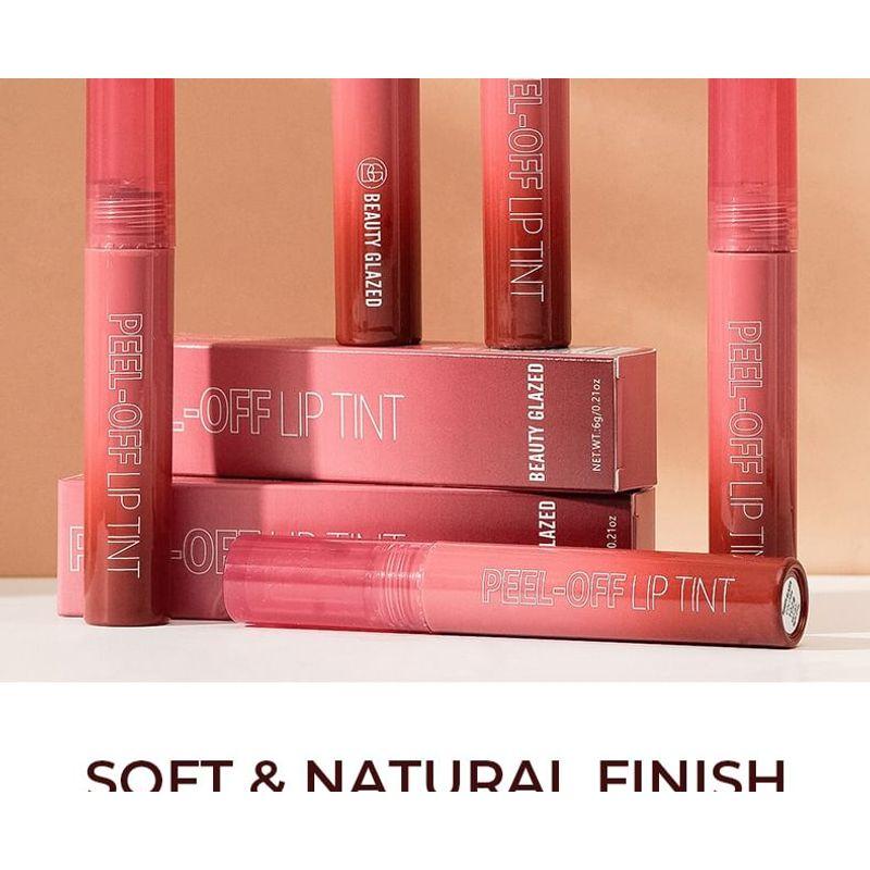 BEAUTY GLAZED - Langanhaltender matter Peel-Off-Lippenstift - 6 Farben