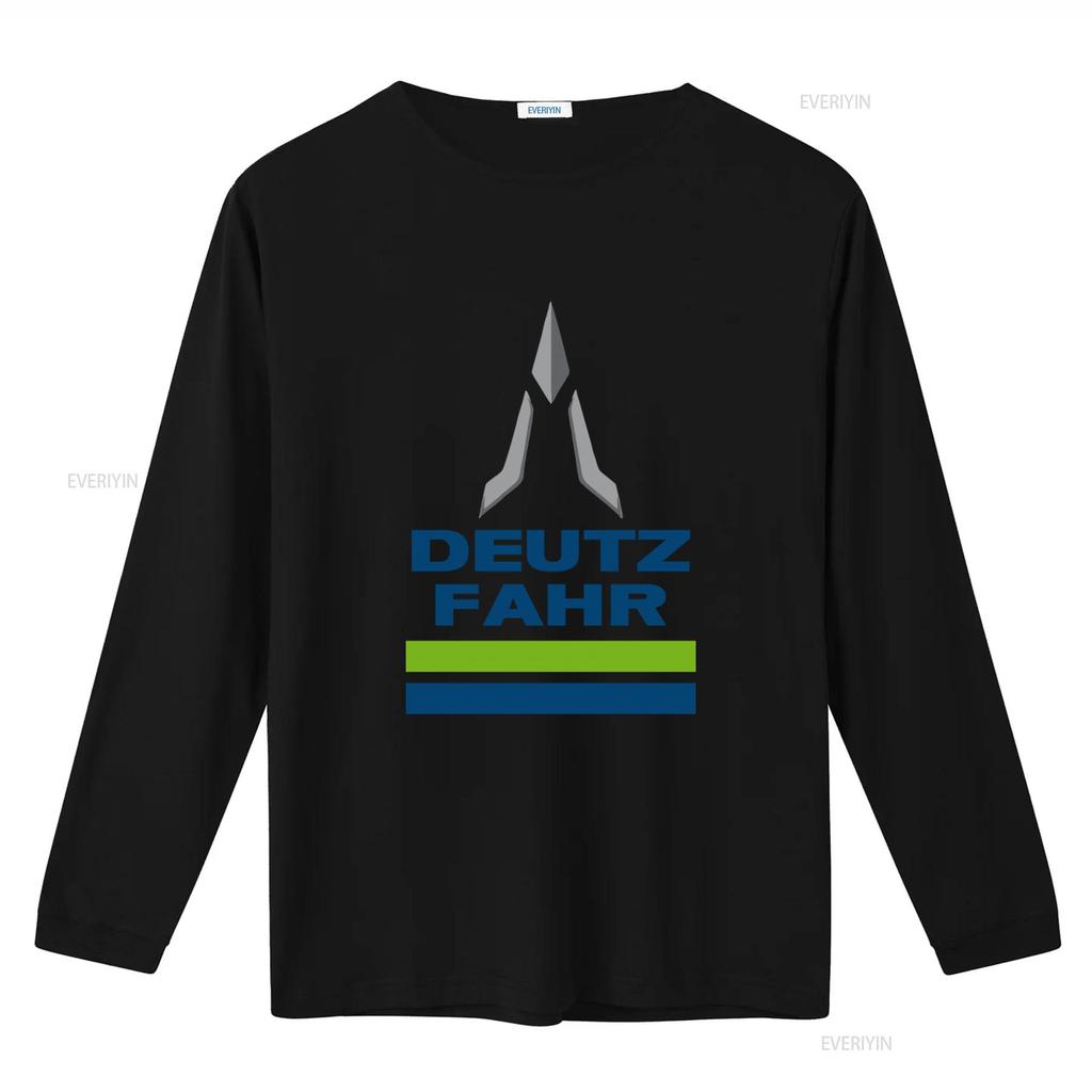 Deutz Fahr Logo Print T-Shirt für Herren Stilvoll und Bequem vintage Gewaschen Grafik Leicht Unisex Vielseitig homme Lässig