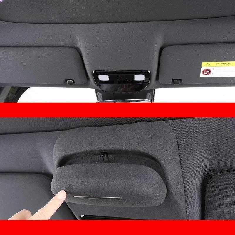 For LEADING IDEAL Li Lixiang L6 L7 L8 L9 2023 2022 Car Styling Sunroof Glasses Box Suede Sunglasses Storage Box Auto Accessories