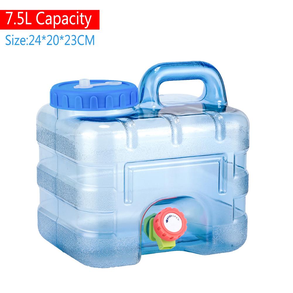 Secchio per Acqua Portatile da 5/7,5/8/10//12/15L Serbatoio Contenitore per Acqua Pura per Viaggio con Rubinetto per Campeggio all'Aperto Cottura Picnic Escursionismo