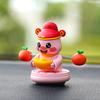 Yousheng Car Dashboard Ornaments Shaking Spring Animal Figurine Lucky Car Decor for Vehicle Dashboard Automotive Truck SUV Interior Commuting