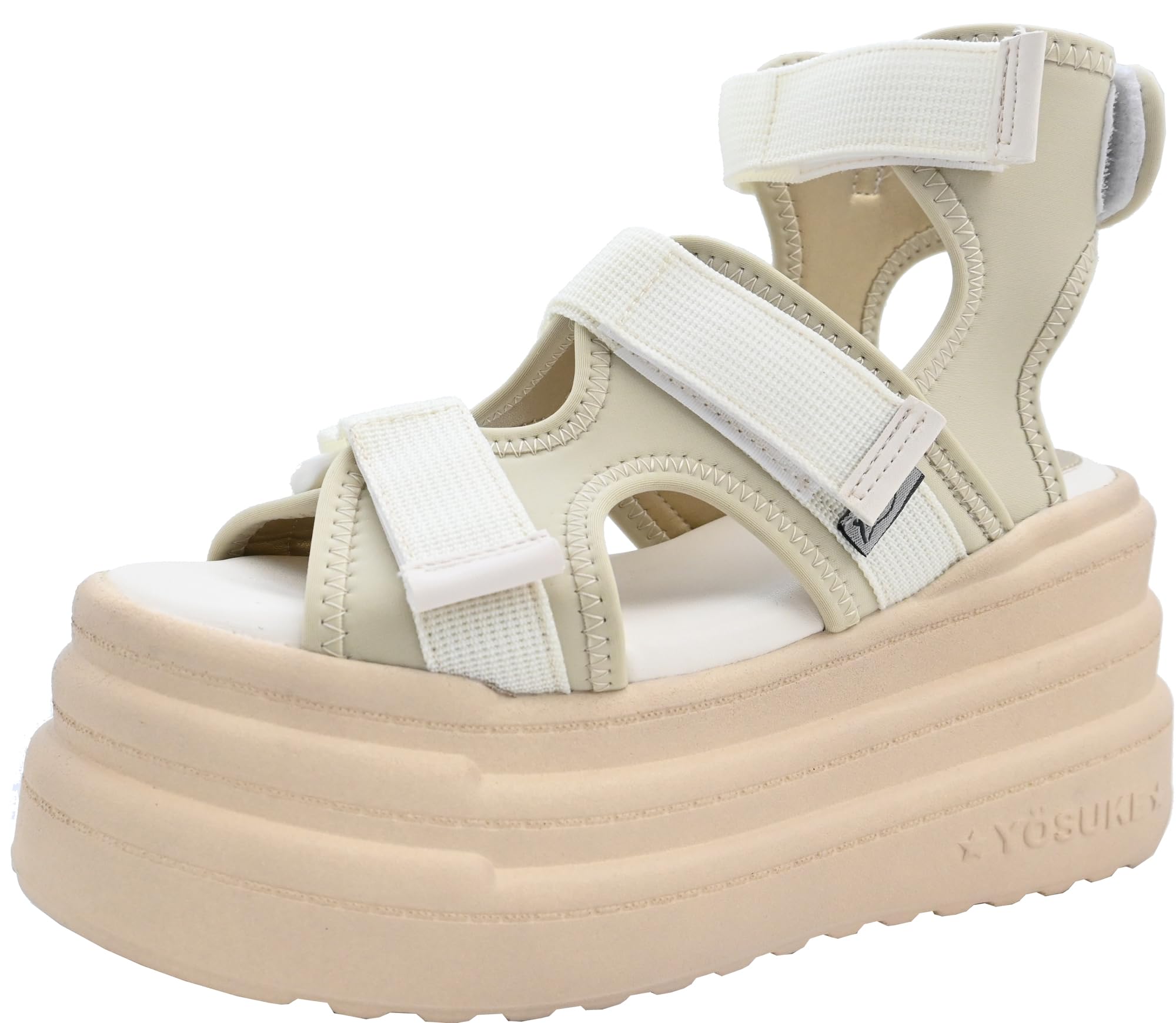 

Platform belted sandals