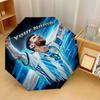 Lionel Messi Automatic 3‑Fold Umbrella 8‑Rib Windproof Folding Umbrella Sun Rain Protection For Outdoor Travel Daily Use