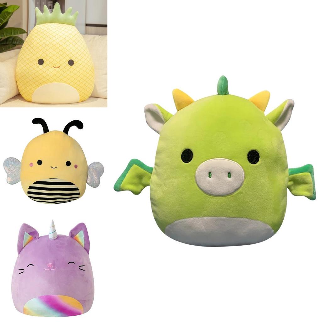Entzückende Squishmallows Stofftierpuppe Plüsch Einhorn Dinosaurier Weiches Kissen Kissen für Kinder