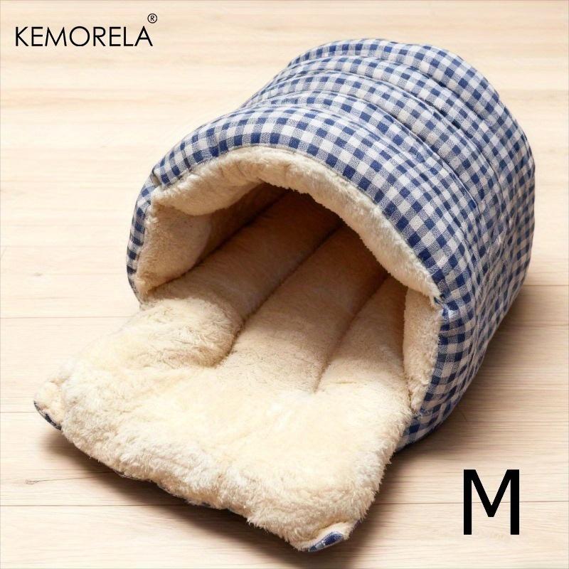 

KEMORELA New Fuzzy for cat Sleeping Bag - All-Enclosed Removable Multi-Use for cat Bed Winter Warmth Washable For Cat Dog Rest