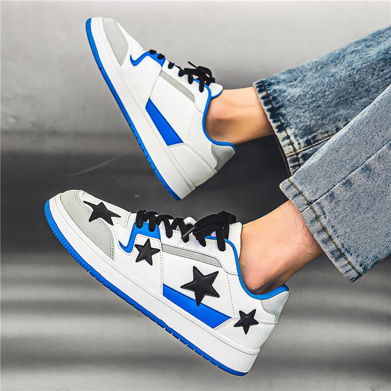 Men Shoe Classic Hip-hop Minimalist Skateboard Shoes Couples Students Outdoor Sports Shoe  Fashion Retro Stars Leisure Sneakers