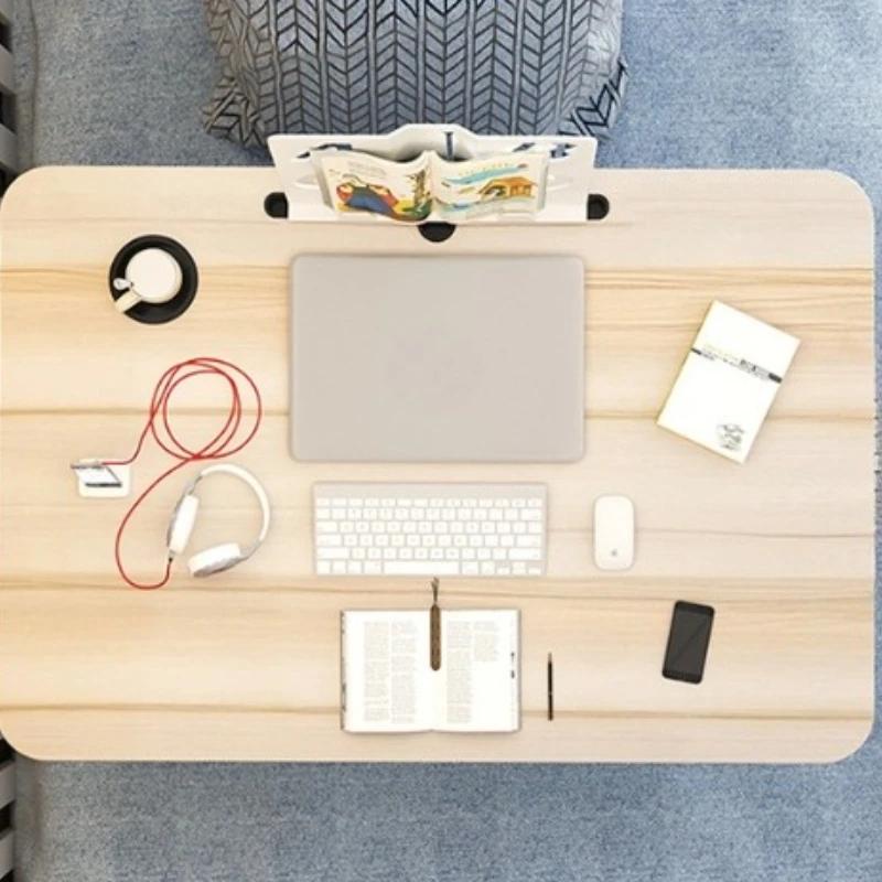 1pc Portable Ergonomic Cork Lap Desk with Bamboo Finish, Work Ergonomic Stand,Foldable Desk Design,Stable Desk Design