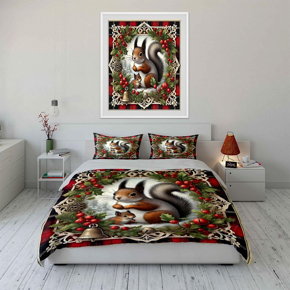 Whimsical woodland harmony Bedding sets Duvet cover sets Duvet covers Pillowcases(1*Duvet Cover 2*Pillowcases without duvet insert)