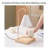 Aromatherapy Wax Melting Lamp Knob Switch Bedroom Bedside Wooden Night Light Smoke-free Fragrance Atmosphere Table Lamp