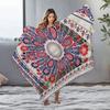 Bohemian Floral Paisley Pattern Throw Blanket Decorative Bed Blanket Sofa Cover Home Decor Festive Gift