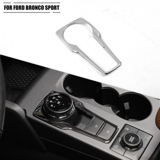 Chrome Center Control Gear Shift Panel Cover Trim ABS For Ford Bronco Sport 21+