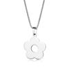 Stainless Steel Material Flower Pendant Necklace Jewelry Birthday Gift for Girls
