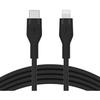 Cable - Belkin - Flex Lightning-usb-c - 15w - 1 M - Black Silicone
