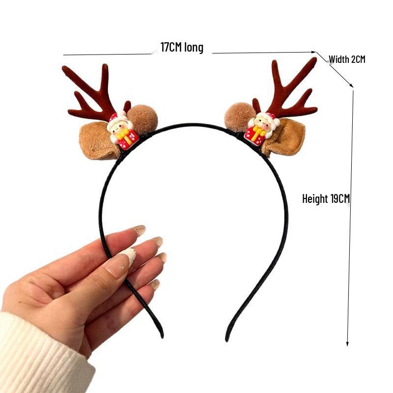 Mori Style Reindeer Antler Fairy Headband: Women's Christmas Hair Clip Decoration Props