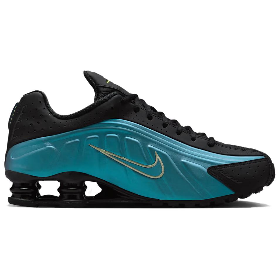 Nike Shox R4 Sapphire Vârf de creion Negru Adidași Bărbați Albastru Lumină-Lichid-Lime IF4849-500