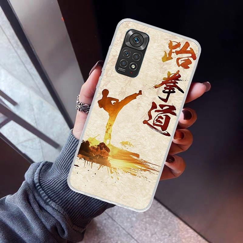 Kungfu Taekwondo Phone Case For Xiaomi Redmi Note 10 11 12 13 14 15 Pro Plus 11S 12S 14S 11T 11E 10S Soft TPU Back Cover Redmi N