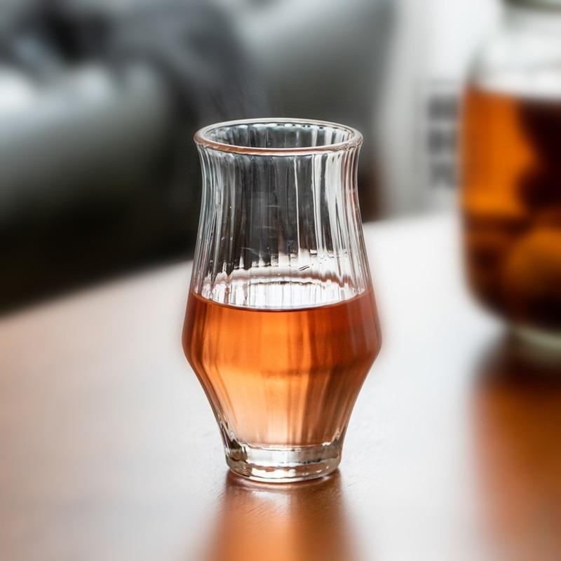 

Modern Japanese Heat Resistant Glass Cup Crystal Clear Teacup for Coffee Juice Sake Drinking Personal Office Use Home Decor 150ml