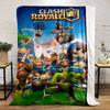 Fantasy characters in battle scenes with bright colors and dynamic action. for all seasons blanket lunch break throw gift