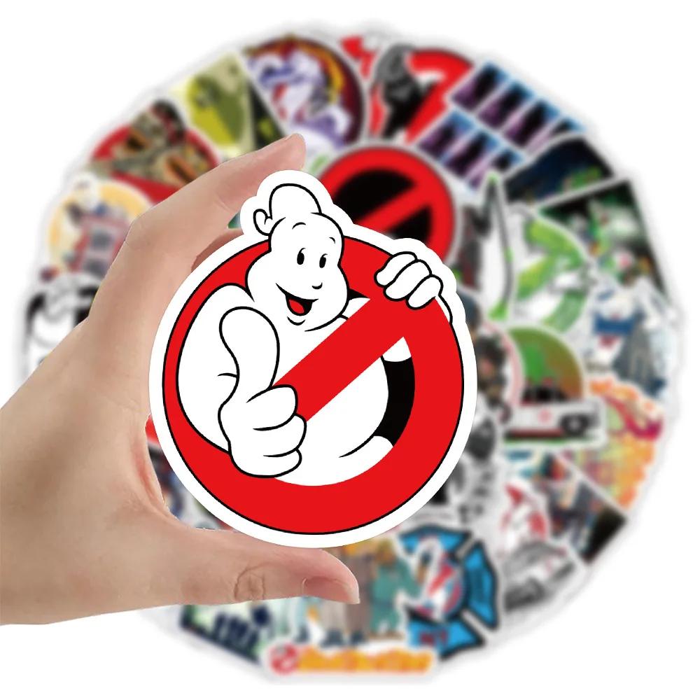 53PCS Ghostbusters Cartoon Stickers Frightened Movie Sticker Game Decals Scrapbook Luggage Laptop Guitar Bike Funny Toy