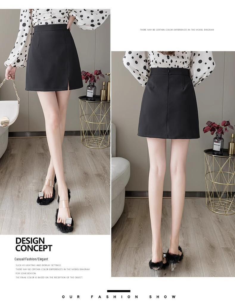 White High Waist A-Line Midi Skirt - Women's Summer Bodycon Pencil Skirt