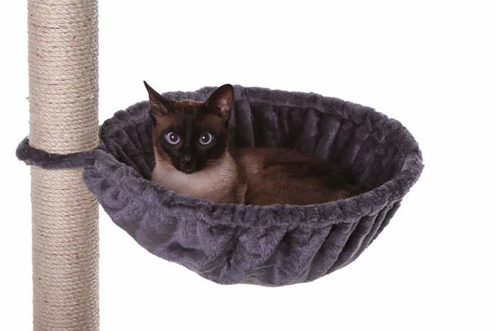 Hamac - Dibea - KB00164 - Noir - Diamètre 40 cm - Profondeur 25 cm - Pour Chats