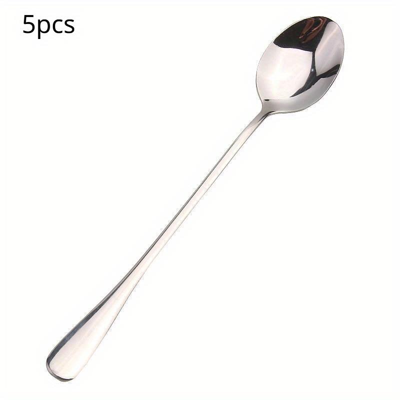

Stainless Steel Long Handle Ice Tea Spoon, Coffee Spoon, Ice Cream Stirring Spoon, Dishwasher Safe, Kitchen Accessories