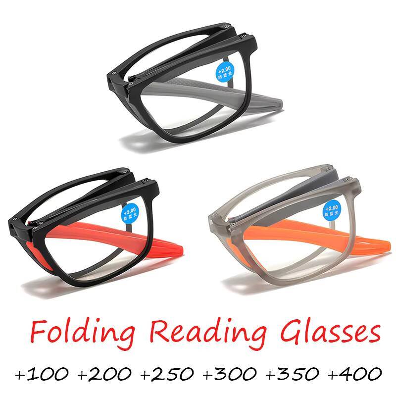 2026 Suitable For Middle-Aged Elderly Readers Folding Reading Glasses, Portable High-Definition And Ultra Light