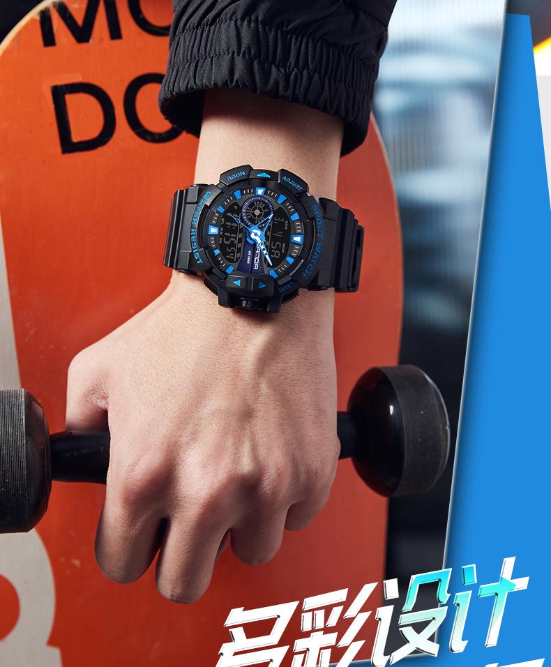 Sanda Unisex Luminous Sports Watch: Trendy, Waterproof, and Ideal for High School Students