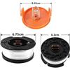 6/8pcs Replacement Spool Scap Cover 9.14m Length Grass String Trimmer Spools AF-100-3ZP for Black/Decker Grass Trimmer Accessory