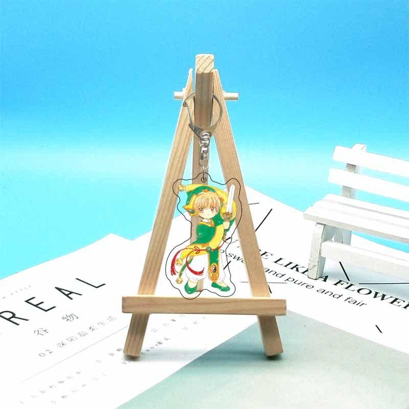 Cardcaptor Sakura Anime Acrylic Fun Keychain Animation Related Products Girls Gift Key Chain Bag Charm Souvenir Pendant Jewelry