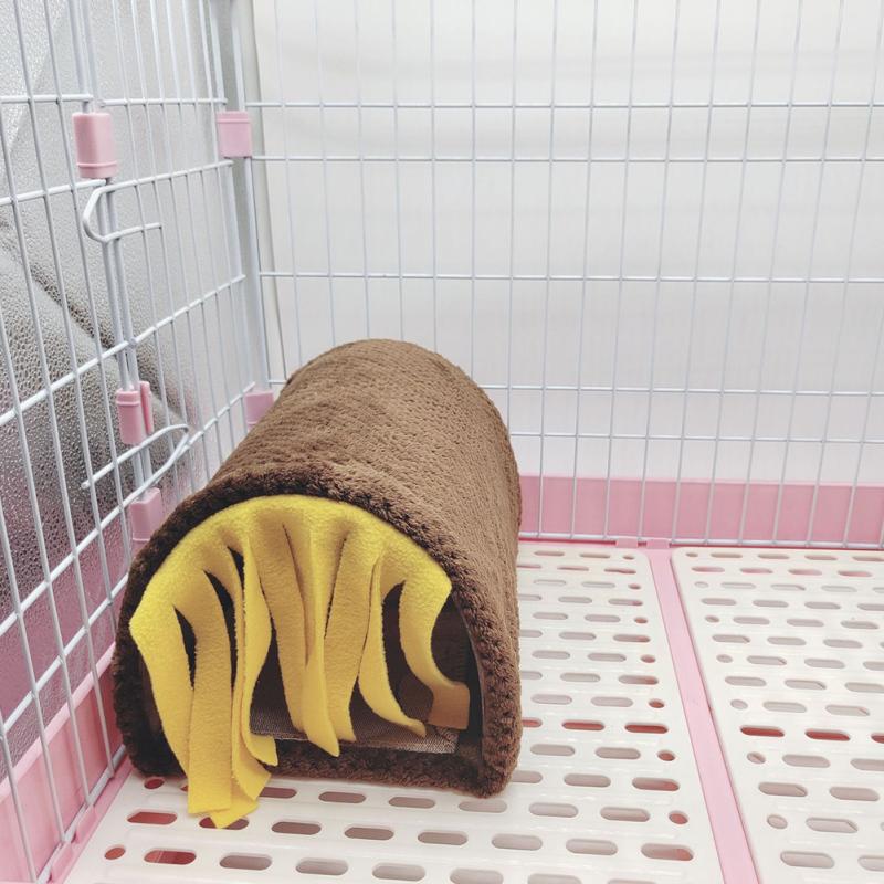 Kleintier-Quasten-Tunnel-Nest, multifunktionales Durchgangslebensraum-Versteckhaus für Hamster-Meerschweinchen