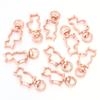 10Pcs/pack Lobster Clasps Hooks Star Blossom Heart Cat Moon Keychain Lobster for Charms Key Ring Clasp Jewelry Making Accessorie