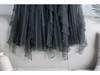 Women's Irregular A-line High Waist Mesh Skirt, 2025 Spring/Autumn