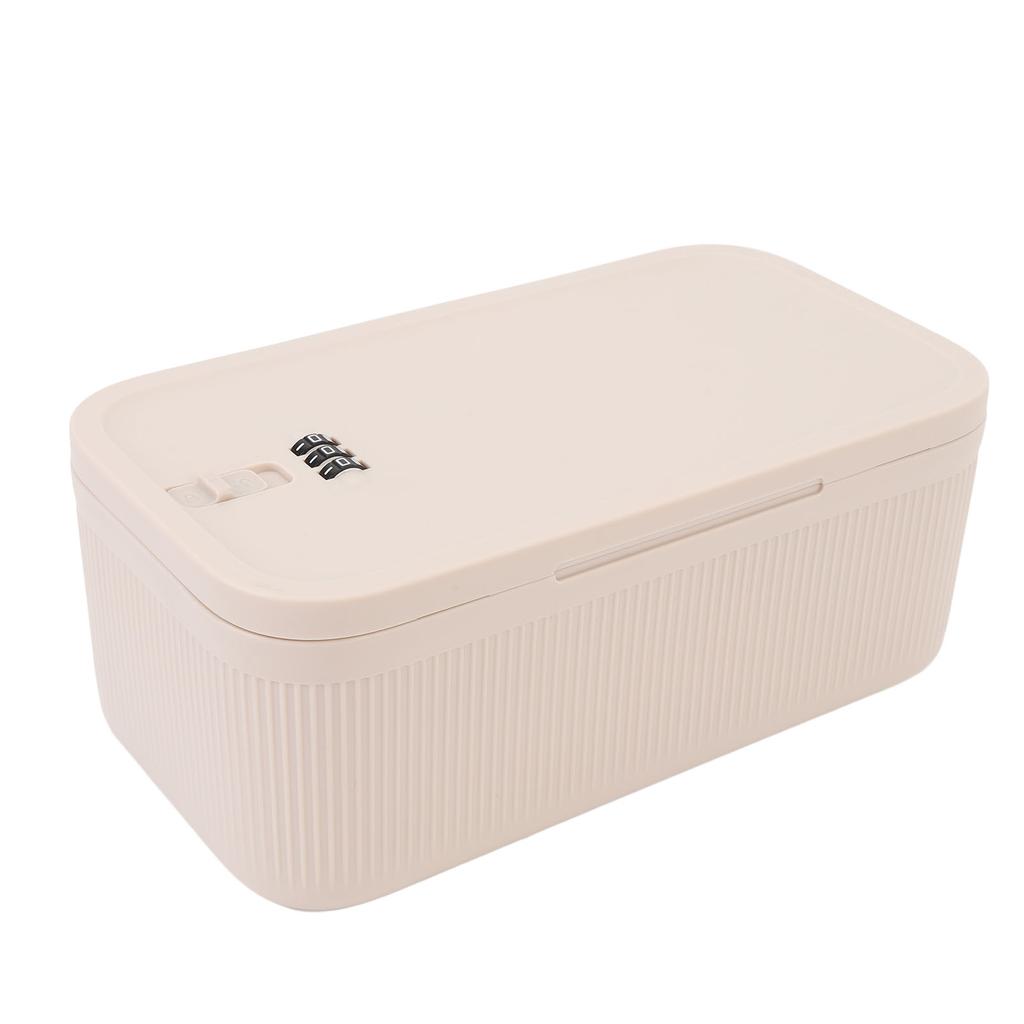 Portable Small Lock Box Combination Lock Box Personal Travel Secure Box with Password for Dorm Trave