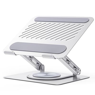 UGREEN Laptop 5kg Gewicht Tablet Ergonomisch Verbessert Hohe Hitze Verstellbar Eisenlegierung und Aluminiumlegierung Passt für Laptops bis zu Silber Ständer, 360-Grad