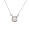 Silberhalskette mit Opal 0,219 ct (2118480)