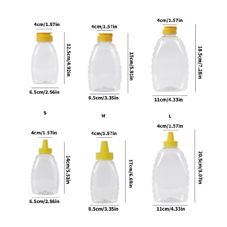 Clear Sauce Jar With Not Spill Lid Plastic Convenient Transparent Condiment Bottle for Everyday Cooking Needs