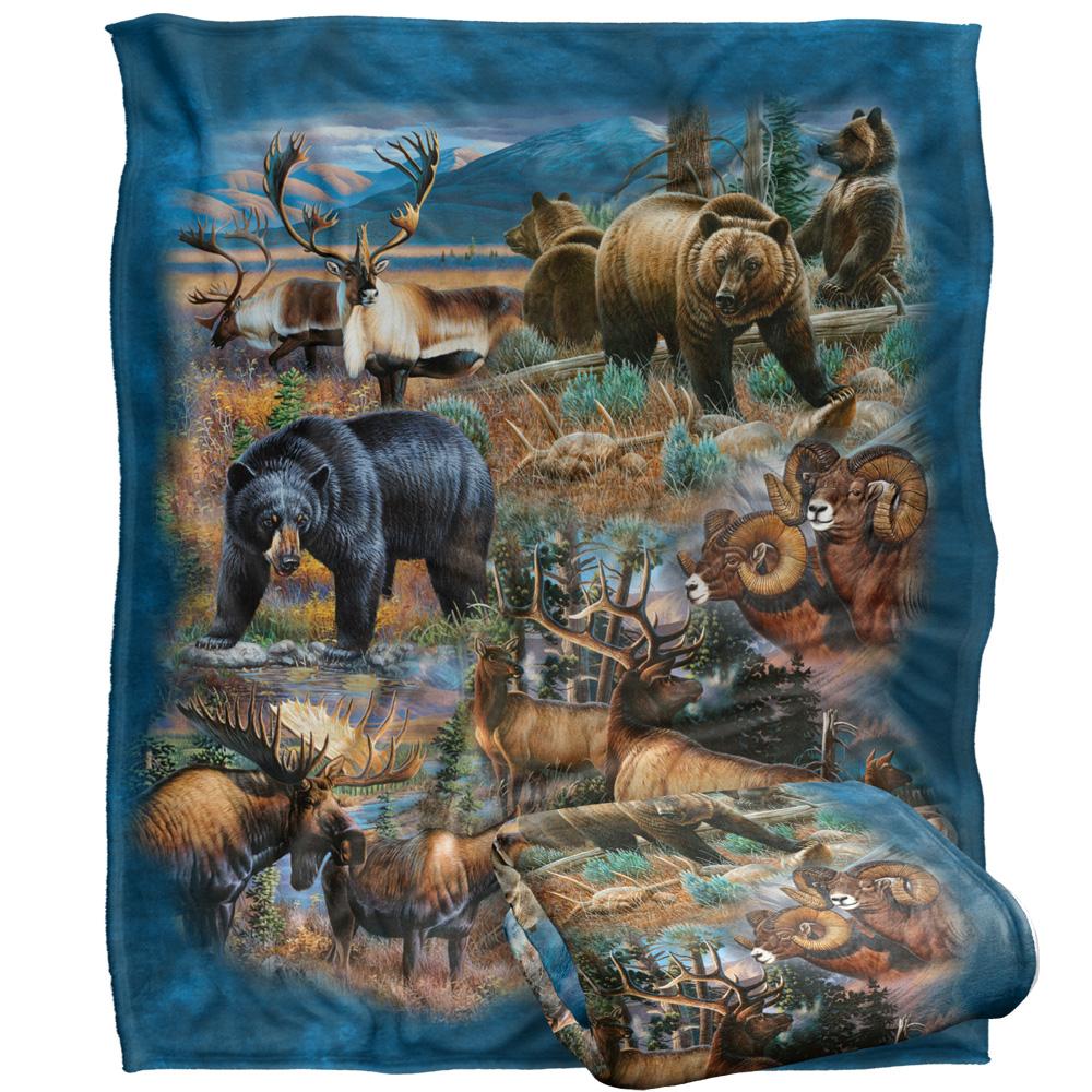 JQ Licensing Cf-Jp Big Game Hunting Silky Supersoft Blanket