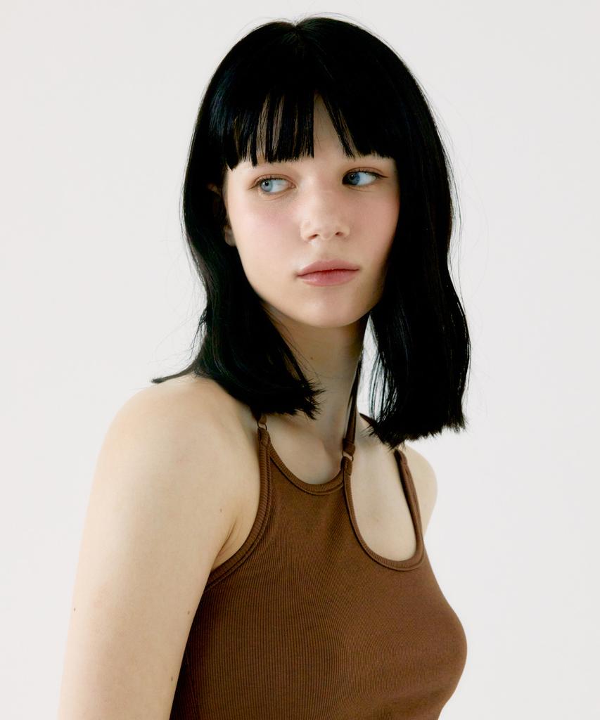FASE String Line Top - Brown
