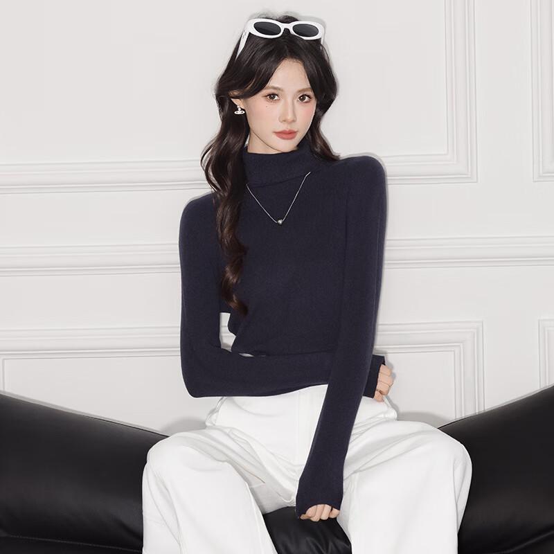 Sweter damski Tluoman z dzianiny z długim rękawem